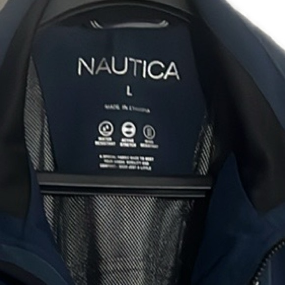 New-no tag (NAUTICAL) men’s jacket size L in dark blue - Picture 15 of 17